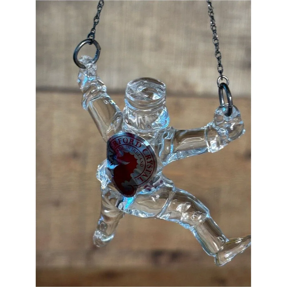 Waterford Crystal 12 Days of Christmas 10 Lords a Leaping Figural 2004 Ornament